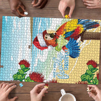 Have A Very Beach Christmas Puzzle Parrot By Lehua Flower - Polynesian Pride