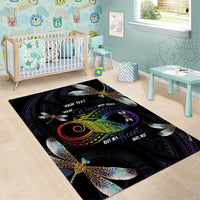 Personalised Polynesian Memorial Area Rug Your Wings Were Ready But My Heart Was Not