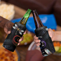 Personalised Polynesian Memorial 4 in 1 Can Cooler Tumbler Your Wings Were Ready But My Heart Was Not