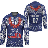 Toa Samoa Rugby Custom Hockey Jersey Ulafala Mix Nifo'oti - Polynesian Pride