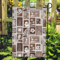 Hawaii Christmas Retro Patchwork Garden Flag Brown LT7 Garden Flag Brown - Polynesian Pride
