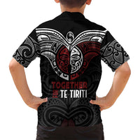 Maori Hongi Toitu Te Tiriti Family Matching Tank Maxi Dress and Hawaiian Shirt Tangata Tiriti Stand With Tangata Whenua LT7 - Polynesian Pride