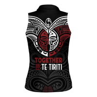 Maori Hongi Toitu Te Tiriti Women Sleeveless Polo Shirt Tangata Tiriti Stand With Tangata Whenua