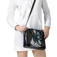 New Zealand Tui Bird Shoulder Handbag Maori Kowhaiwhai