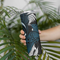 New Zealand Tui Bird Skinny Tumbler Maori Kowhaiwhai