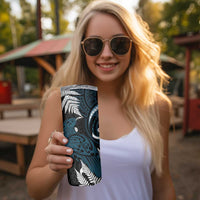 New Zealand Tui Bird Skinny Tumbler Maori Kowhaiwhai