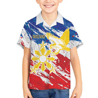 Personalized Filipino Sun and Stars Family Matching Off Shoulder Maxi Dress and Hawaiian Shirt Grunge Vibes