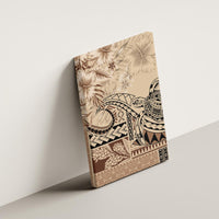 Vaiaso o le Gagana Samoa Canvas Wall Art Siapo Motif Beige