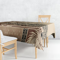 Vaiaso o le Gagana Samoa Tablecloth Siapo Motif Beige