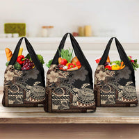 Vaiaso o le Gagana Samoa Grocery Bag Siapo Motif Black
