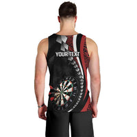 Personalized New Zealand Darts Men Tank Top Kowhaiwhai Whero Koiri - Manaia