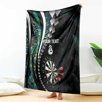 Personalized New Zealand Darts Blanket Paua Shell Koiri - Manaia