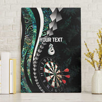 Personalized New Zealand Darts Canvas Wall Art Paua Shell Koiri - Manaia