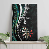Personalized New Zealand Darts Canvas Wall Art Paua Shell Koiri - Manaia