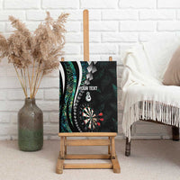 Personalized New Zealand Darts Canvas Wall Art Paua Shell Koiri - Manaia