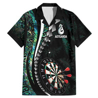 Personalized New Zealand Darts Family Matching Mermaid Dress and Hawaiian Shirt Paua Shell Koiri - Manaia