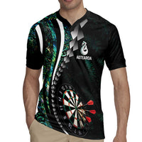 Personalized New Zealand Darts Rugby Jersey Paua Shell Koiri - Manaia