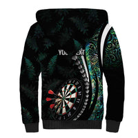 Personalized New Zealand Darts Sherpa Hoodie Paua Shell Koiri - Manaia