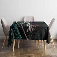 Personalized New Zealand Darts Tablecloth Paua Shell Koiri - Manaia