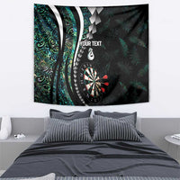 Personalized New Zealand Darts Tapestry Paua Shell Koiri - Manaia