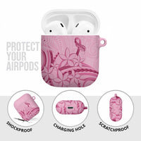 Aotearoa Maori AirPods Case Pink Fern Ribbons - Polynesian Pride