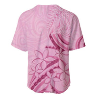 Aotearoa Maori Baseball Jersey Pink Fern Ribbons - Polynesian Pride