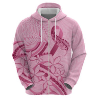 Aotearoa Maori Hoodie Pink Fern Ribbons - Polynesian Pride
