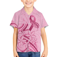 Aotearoa Maori Kid Hawaiian Shirt Pink Fern Ribbons LT7 Kid Pink - Polynesian Pride