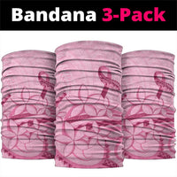Aotearoa Maori Neck Gaiter Pink Fern Ribbons LT7