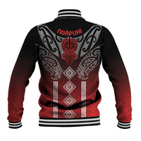 Aotearoa Maori Iwi Heritage Baseball Jacket Ngapuhi Kokowai