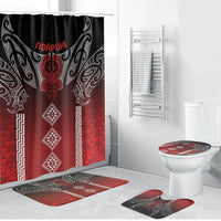 Aotearoa Maori Iwi Heritage Bathroom Set Ngapuhi Kokowai