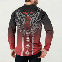 Aotearoa Maori Iwi Heritage Button Sweatshirt Ngapuhi Kokowai
