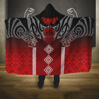 Aotearoa Maori Iwi Heritage Hooded Blanket Ngapuhi Kokowai