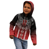 Aotearoa Maori Iwi Heritage Kid Hoodie Ngapuhi Kokowai