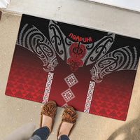 Aotearoa Maori Iwi Heritage Rubber Doormat Ngapuhi Kokowai