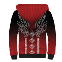 Aotearoa Maori Iwi Heritage Sherpa Hoodie Ngapuhi Kokowai