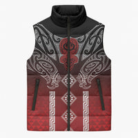 Aotearoa Maori Iwi Heritage Sleeveless Puffer Jacket Ngapuhi Kokowai