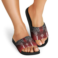 Aotearoa Maori Iwi Heritage Slide Sandals Ngapuhi Kokowai