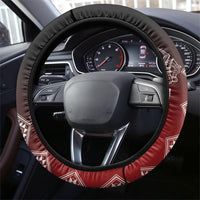 Aotearoa Maori Iwi Heritage Steering Wheel Cover Ngapuhi Kokowai