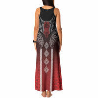 Aotearoa Maori Iwi Heritage Tank Maxi Dress Ngapuhi Kokowai