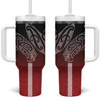 Aotearoa Maori Iwi Heritage Tumbler With Handle Ngapuhi Kokowai