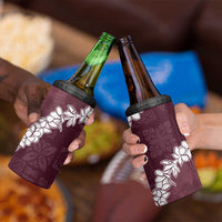 Hawaii Aloha 4 in 1 Can Cooler Tumbler Champange Quilt Patch Work Mix Plumeria Lei