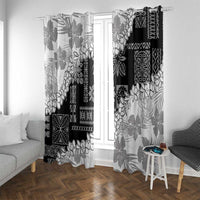 Hawaii Aloha Window Curtain White Quilt Patch Work Mix Plumeria Lei