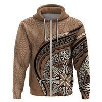 Tonga Ngatu Hoodie Tokelau Classic Motifs LT7 - Polynesian Pride