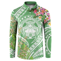 Aloha Molokai Island Button Sweatshirt Hawaii Pua Kukui