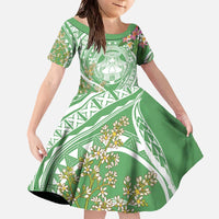 Aloha Molokai Island Family Matching Off The Shoulder Long Sleeve Dress and Hawaiian Shirt Hawaii Pua Kukui