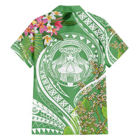 Aloha Molokai Island Family Matching Short Sleeve Bodycon Dress and Hawaiian Shirt Hawaii Pua Kukui