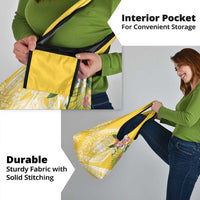 Aloha Hawaii Oahu Grocery Bag Wahine with Ilima Lei