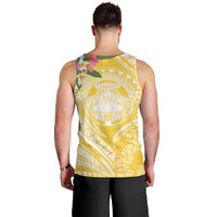Aloha Hawaii Oahu Men Tank Top Wahine with Ilima Lei LT7 - Polynesian Pride