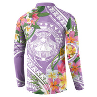 Aloha Hawaii Kauai Button Sweatshirt Frangipani Mix Mokihana Lei LT7 - Polynesian Pride